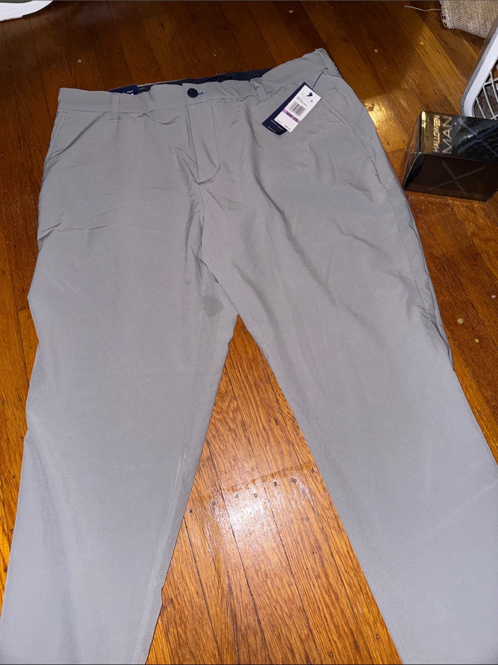 Nautica Light Gray Stretch Chino Pants